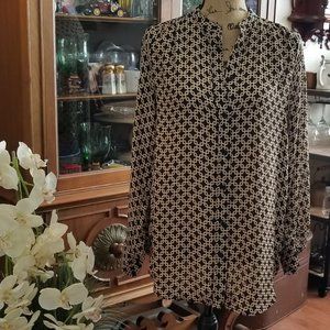 Richard Allen black and gold blouse size 2